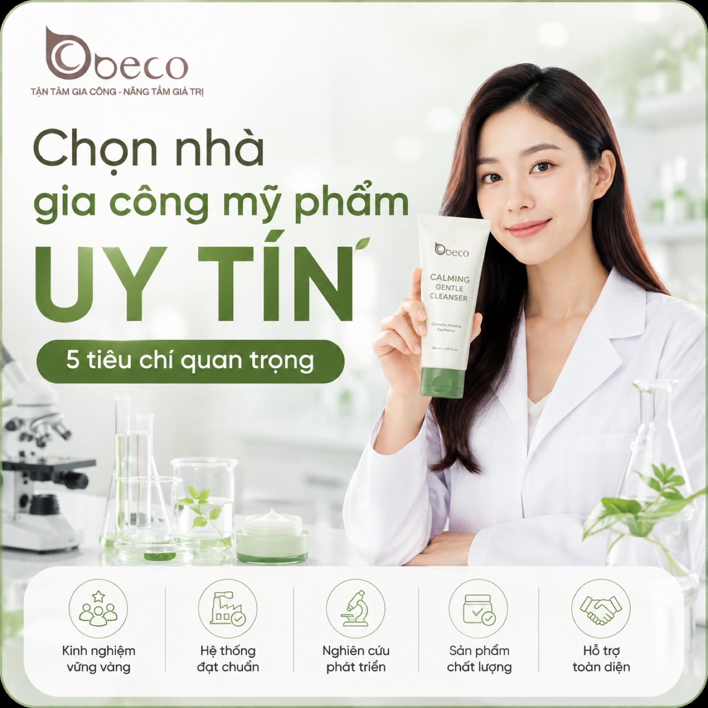Năm tiêu chí quan trọng khi chọn nhà máy gia công mỹ phẩm uy tín