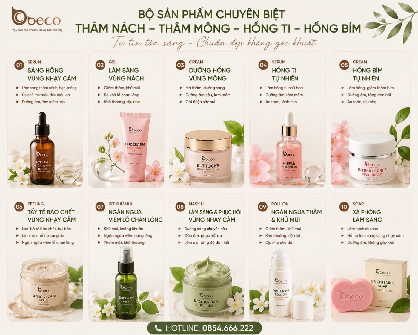 Bảng năm mã dưỡng sáng vùng nhạy cảm bản hai của BECO