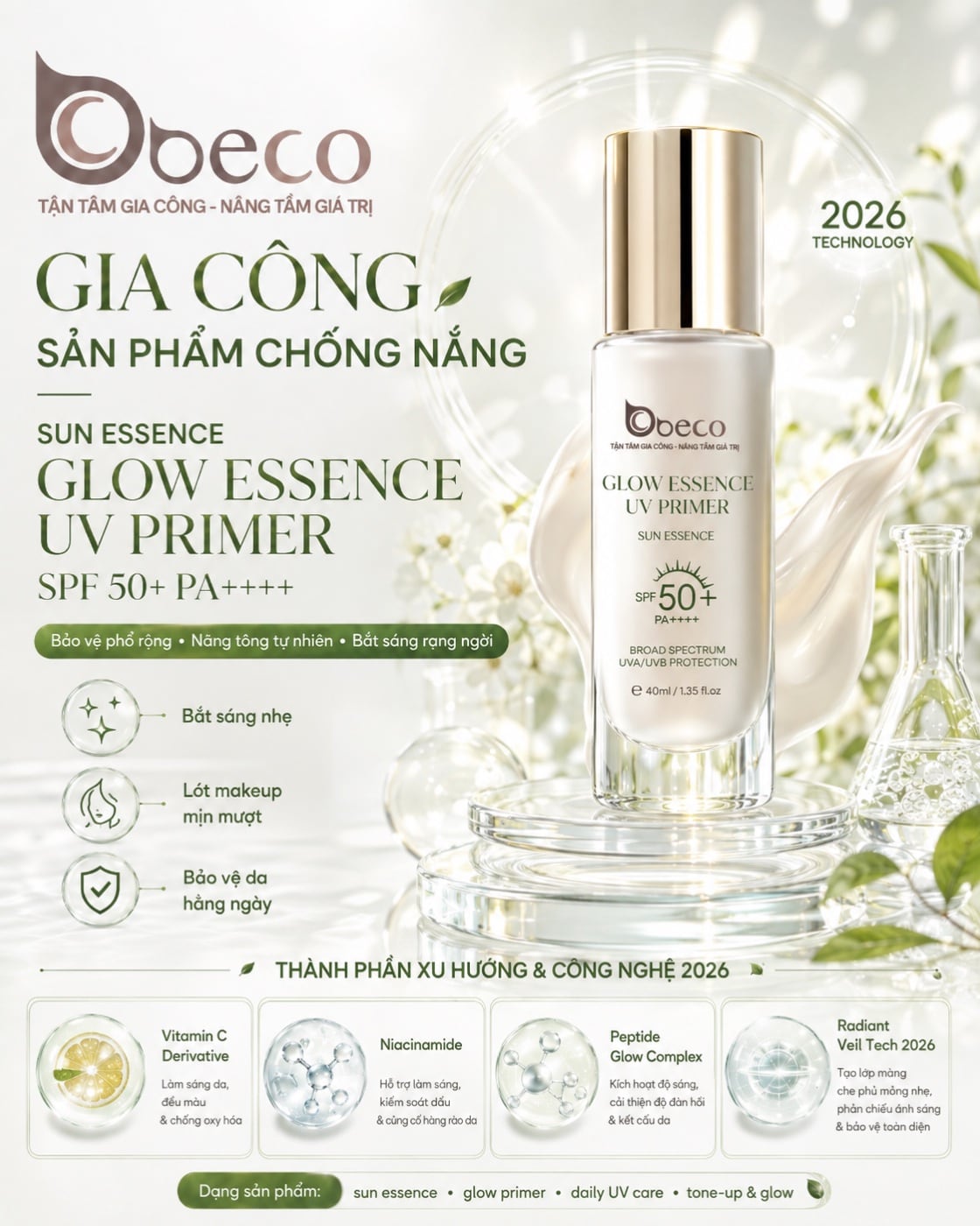 Sun essence Glow Essence UV Primer của BECO
