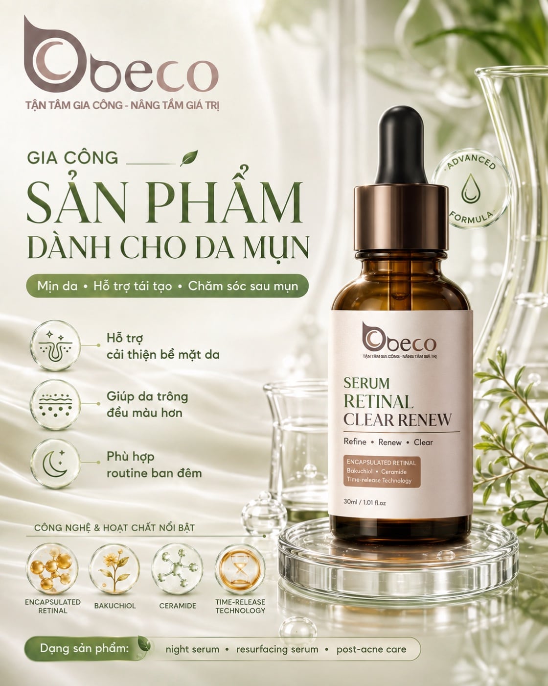 Serum chăm sóc sau mụn của BECO
