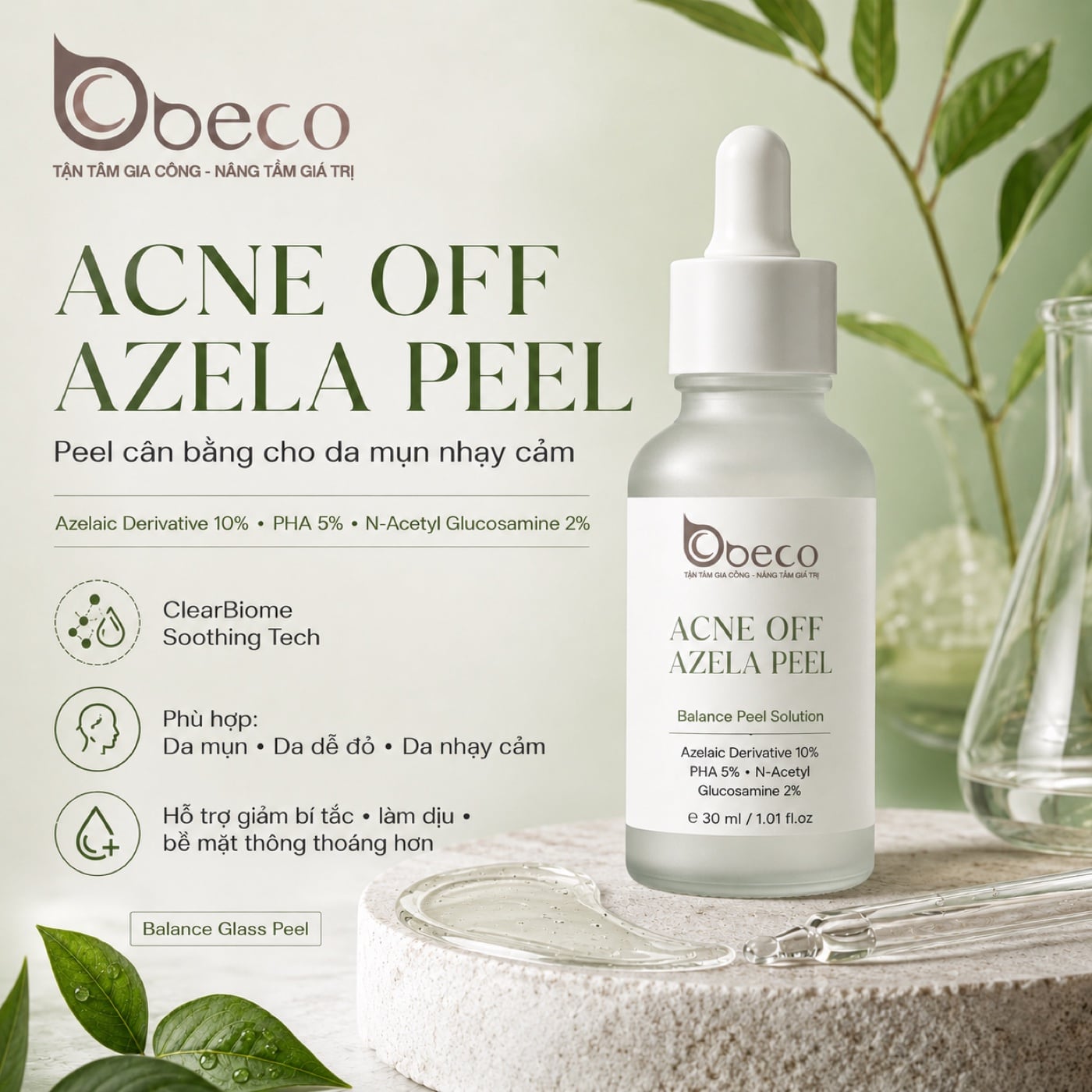 Serum peel Acne Off Azela Peel của BECO