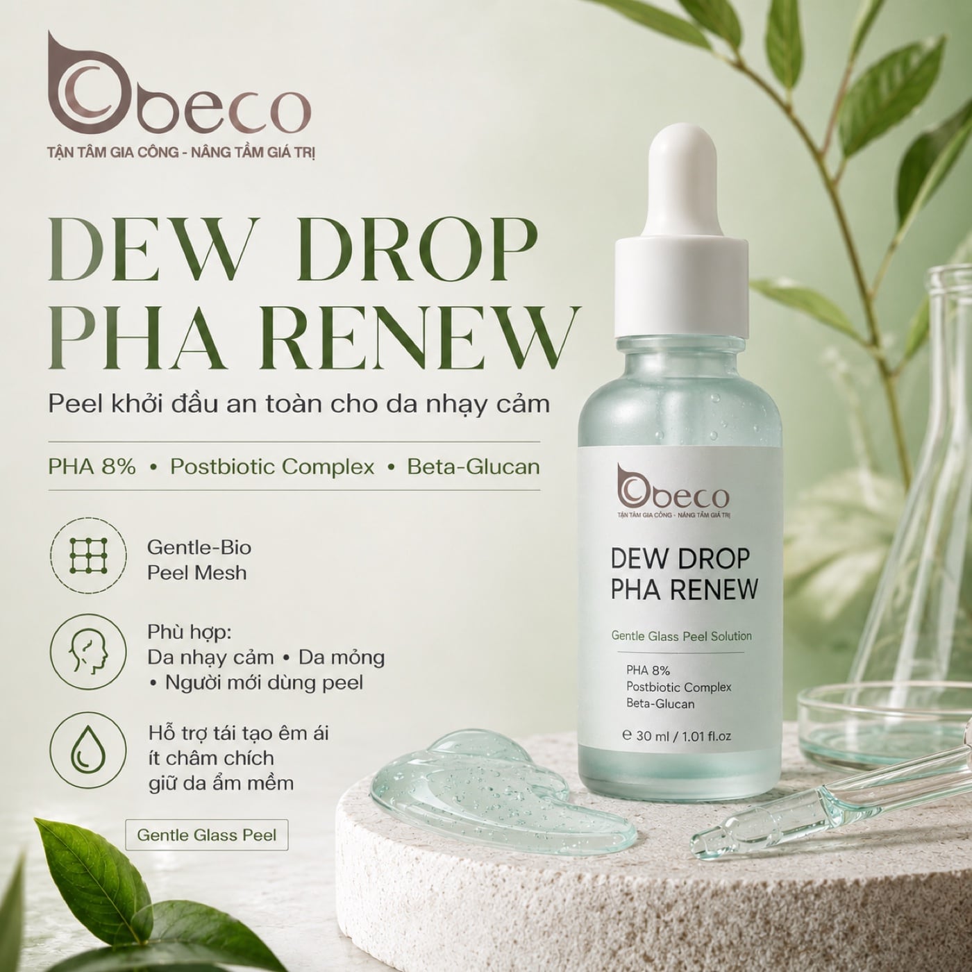 Serum peel Dew Drop PHA Renew của BECO