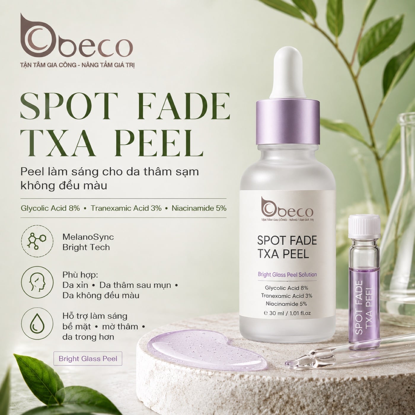 Serum peel Spot Fade TXA Peel của BECO