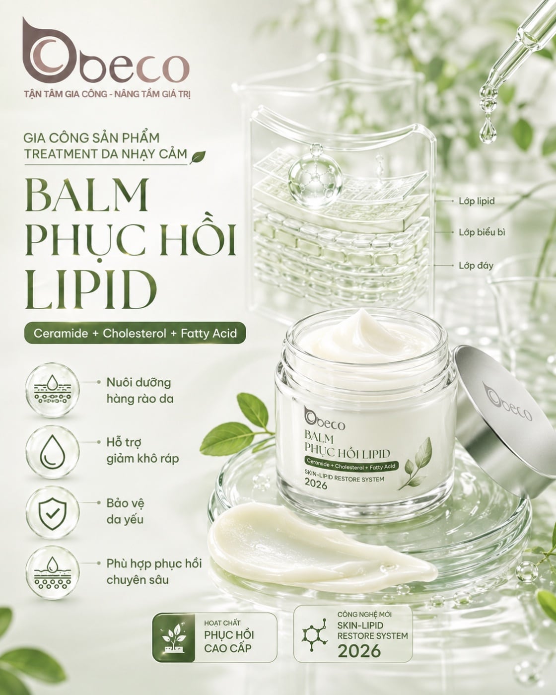 Balm phục hồi lipid của BECO