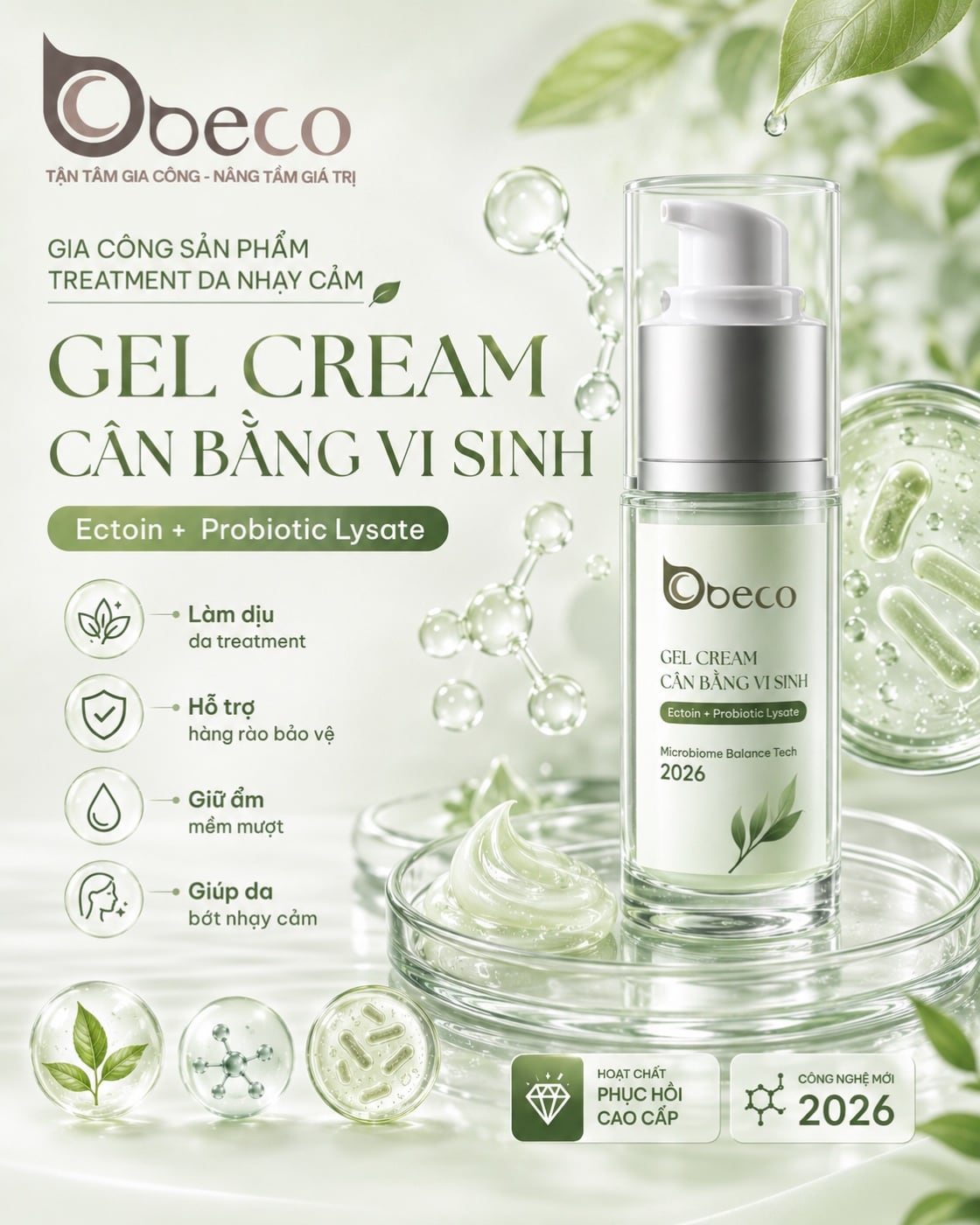 Gel cream cân bằng vi sinh của BECO