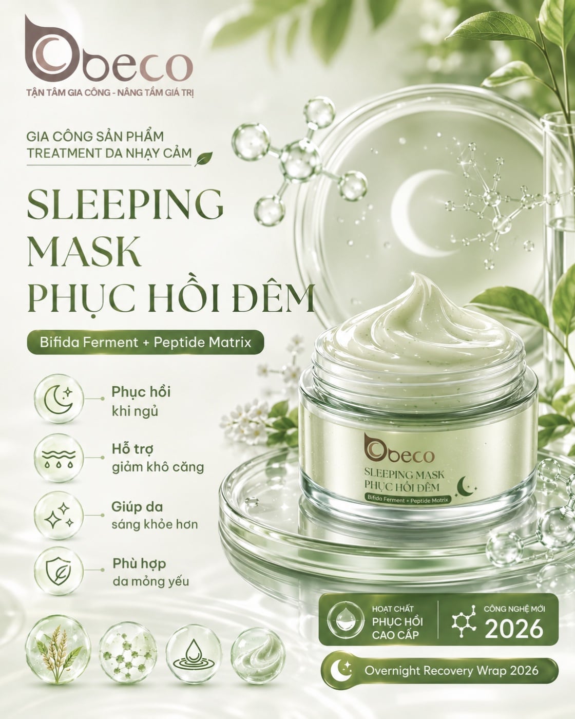 Sleeping mask phục hồi đêm của BECO