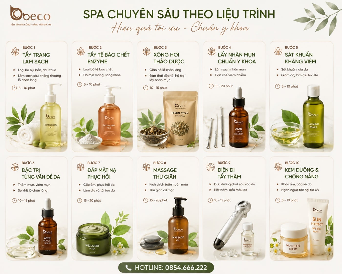 Bộ liệu trình chăm sóc da dễ nổi mụn của BECO
