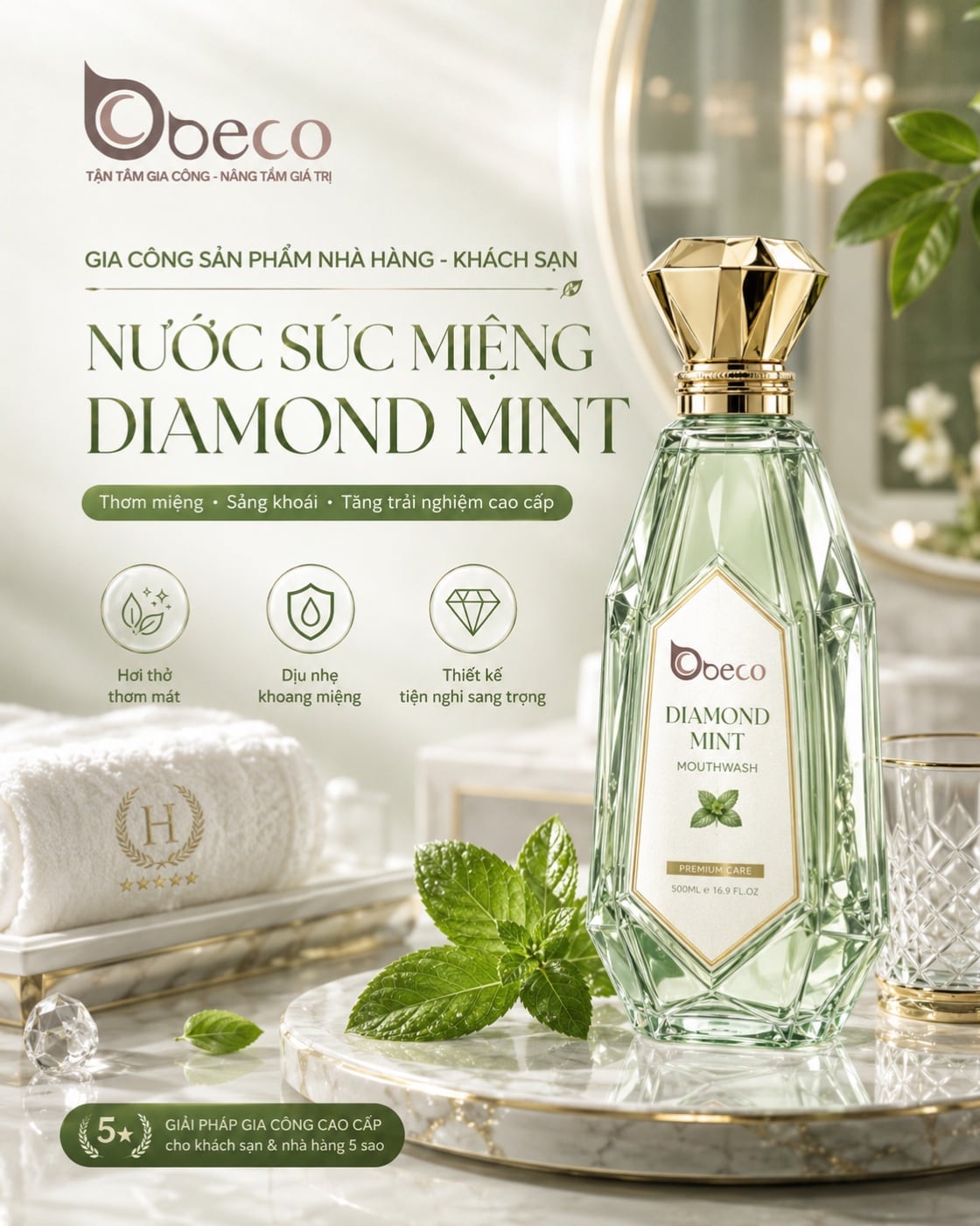 Nước súc miệng Diamond Mint của BECO