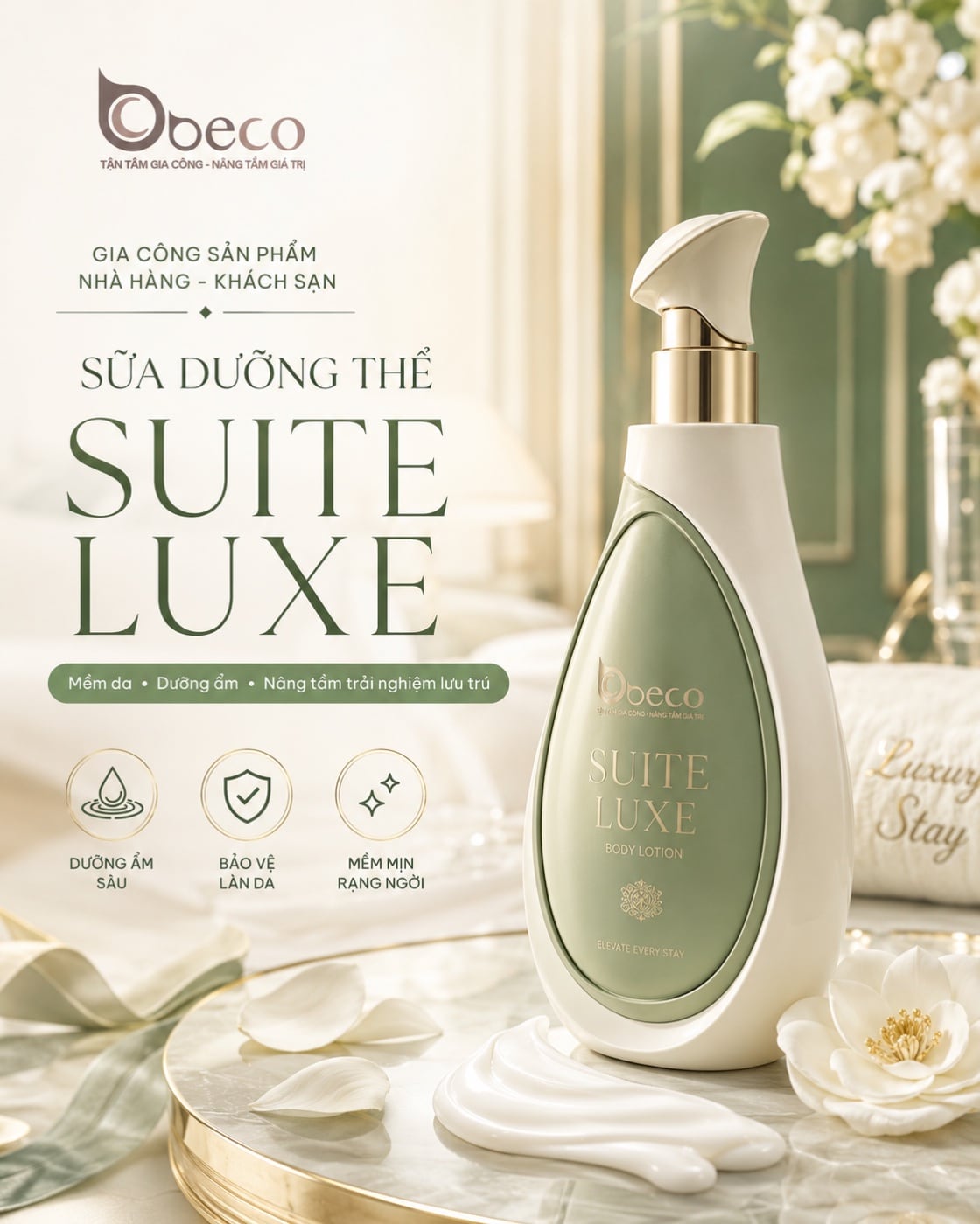 Sữa dưỡng thể Suite Luxe của BECO