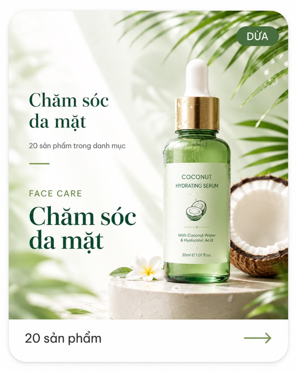 Nhóm sản phẩm chăm sóc da mặt do BECO sản xuất
