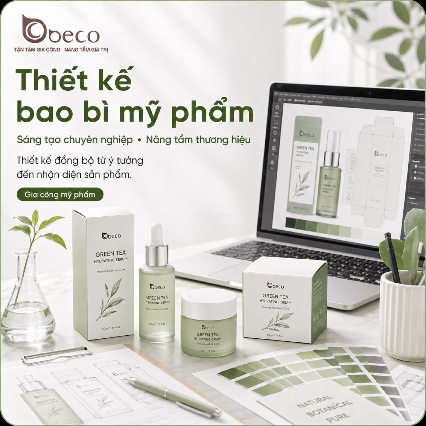 Dịch vụ thiết kế bao bì mỹ phẩm của BECO