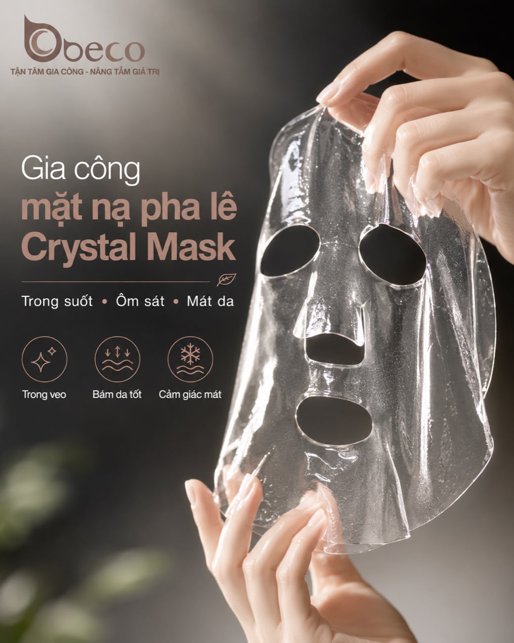 Mặt nạ pha lê Crystal Mask do BECO gia công