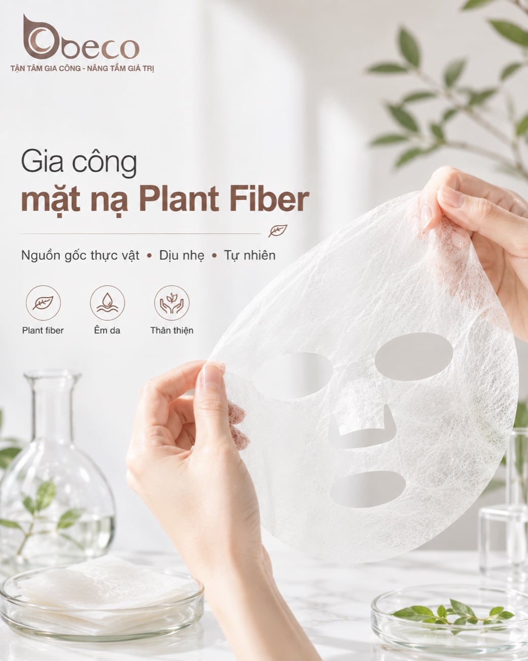 Mặt nạ Plant Fiber do BECO gia công