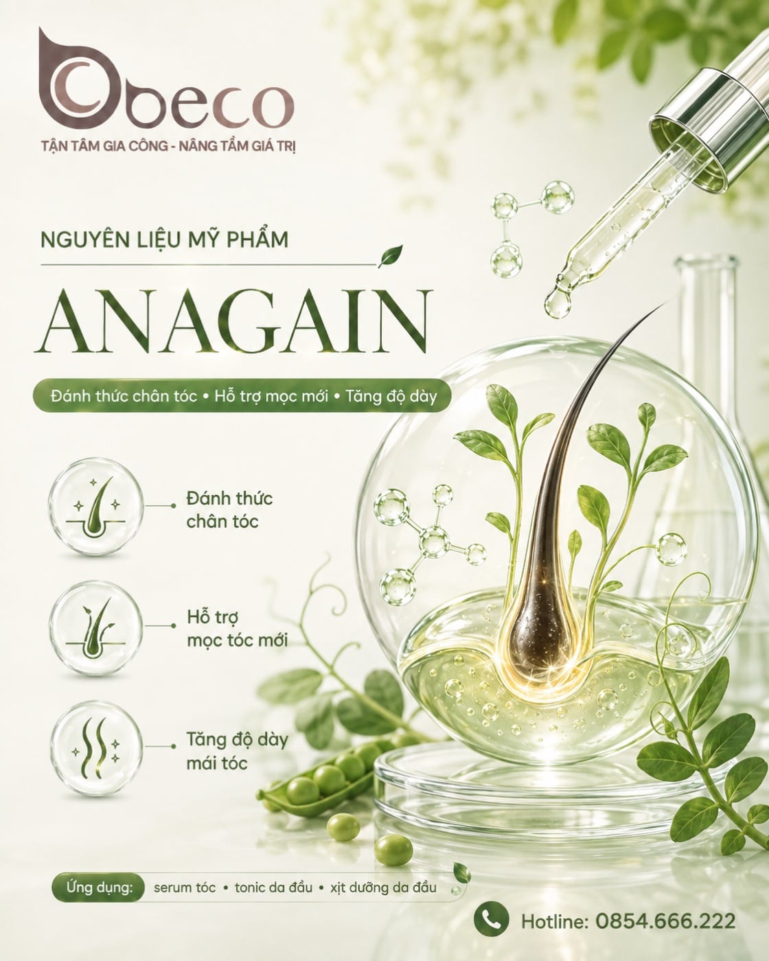 Nguyên liệu AnaGain trong danh mục nguyên liệu của BECO