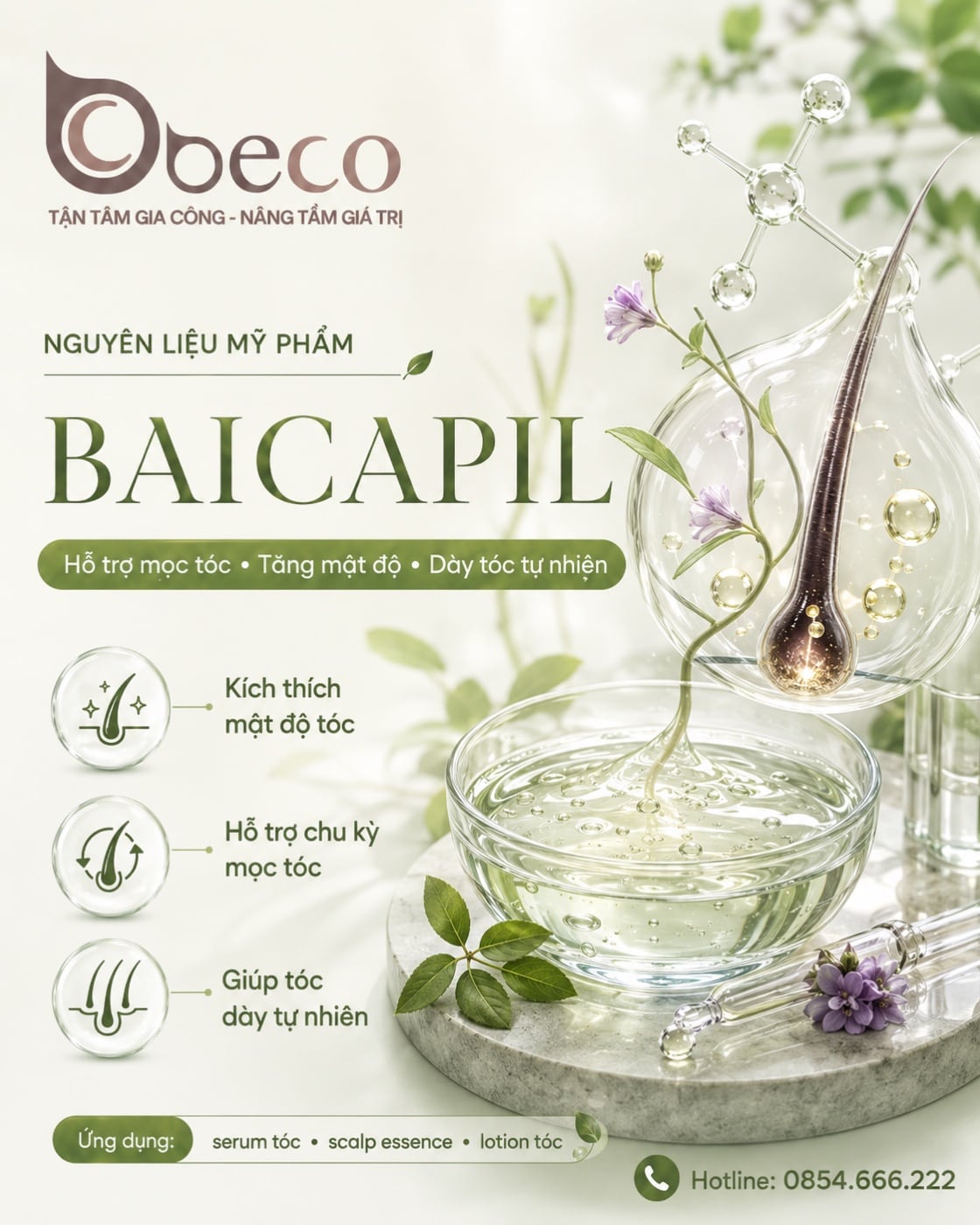 Nguyên liệu Baicapil trong danh mục nguyên liệu của BECO