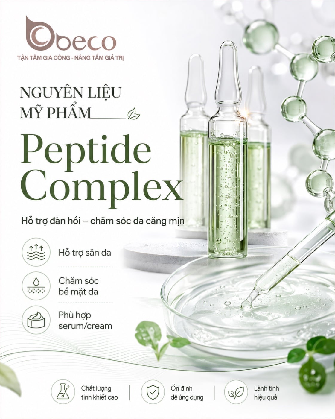 Nguyên liệu Peptide Complex trong danh mục nguyên liệu của BECO
