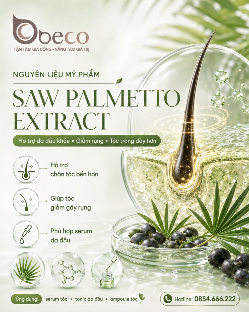 Nguyên liệu Saw Palmetto Extract trong danh mục của BECO