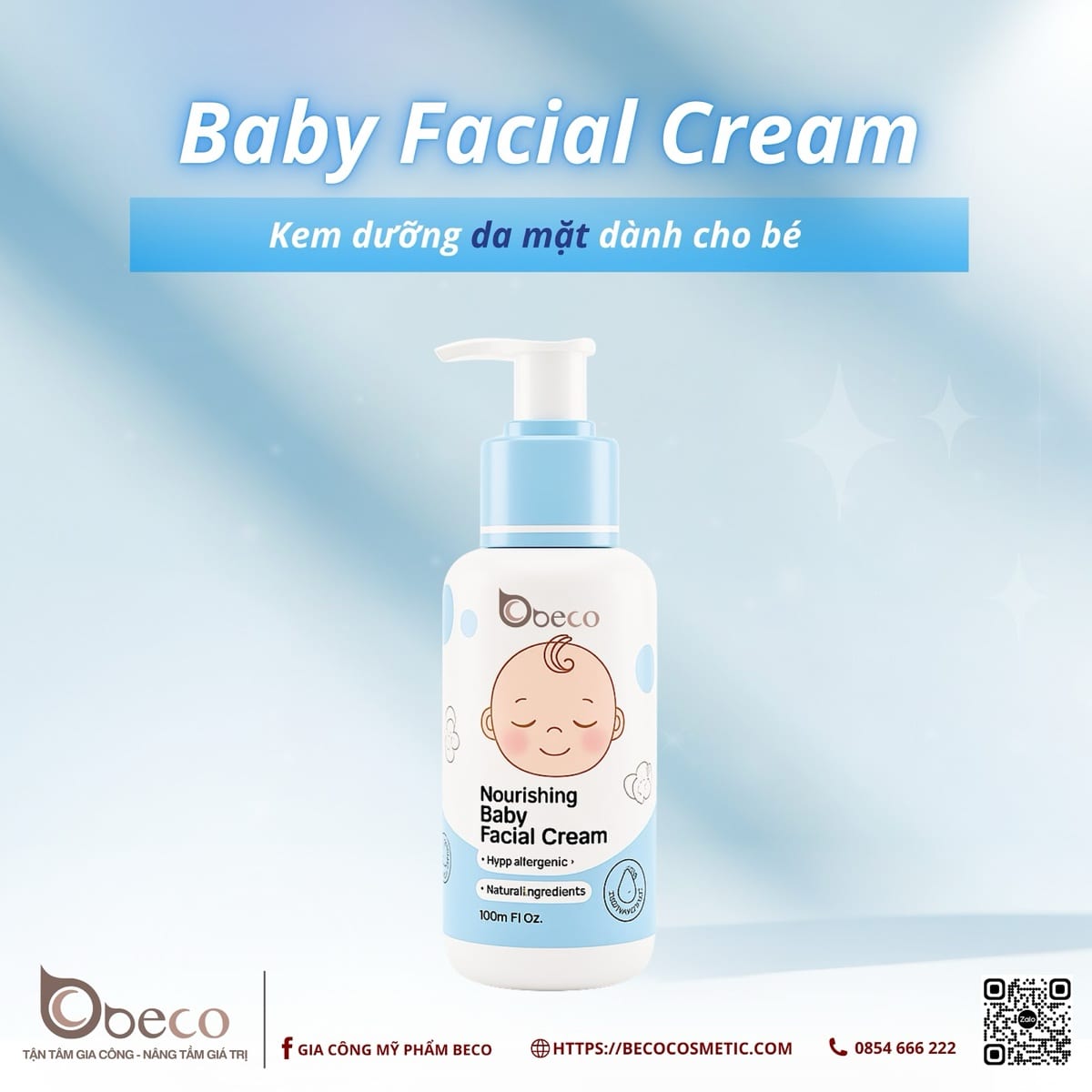 Baby Facial Cream — kem dưỡng da mặt cho bé do BECO sản xuất