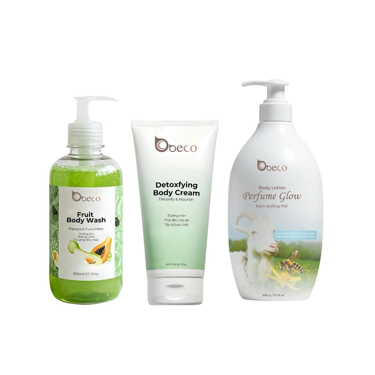 Nhóm sản phẩm chăm sóc cơ thể do BECO gia công