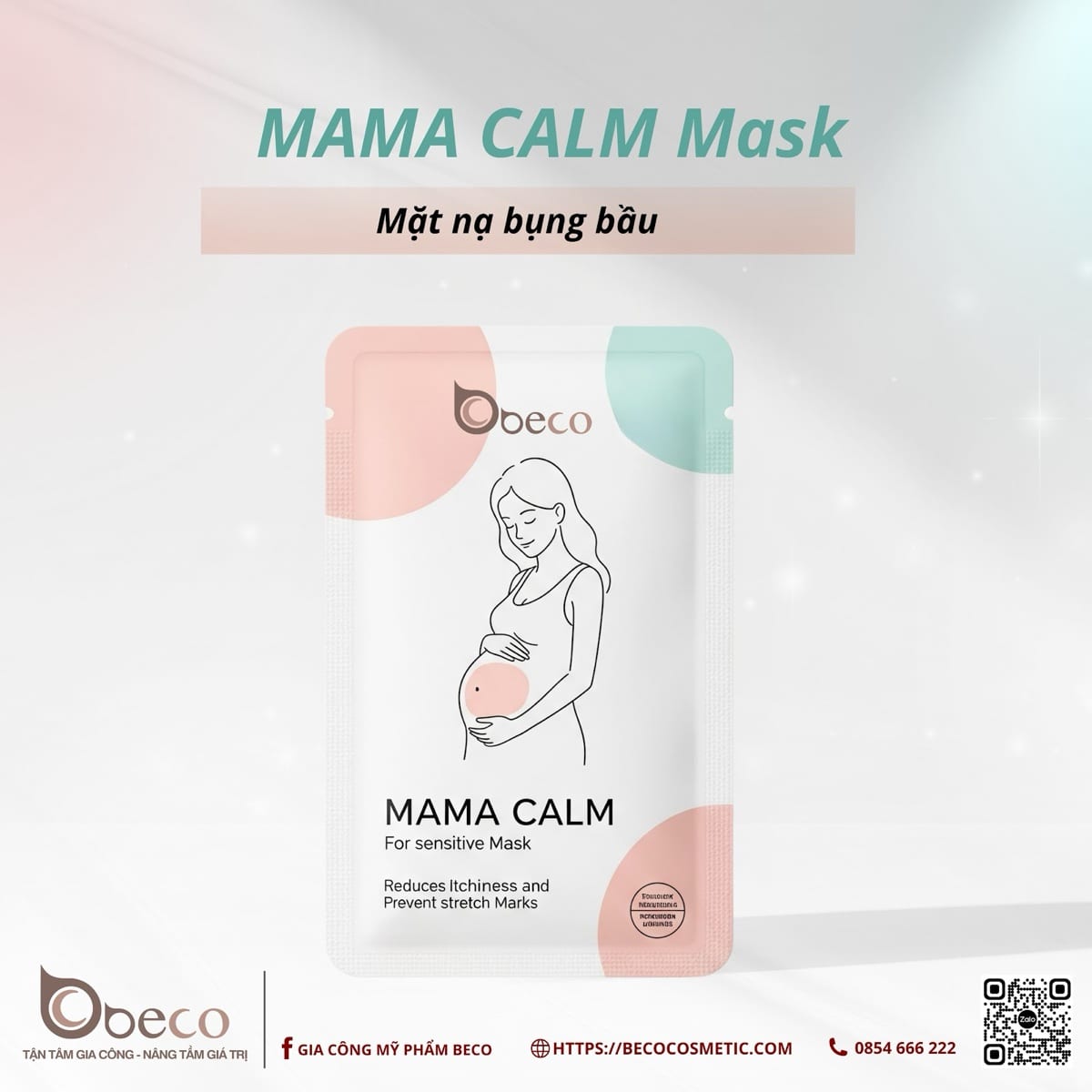 MAMA CALM Mask — mặt nạ làm dịu vùng da căng cho mẹ bầu
