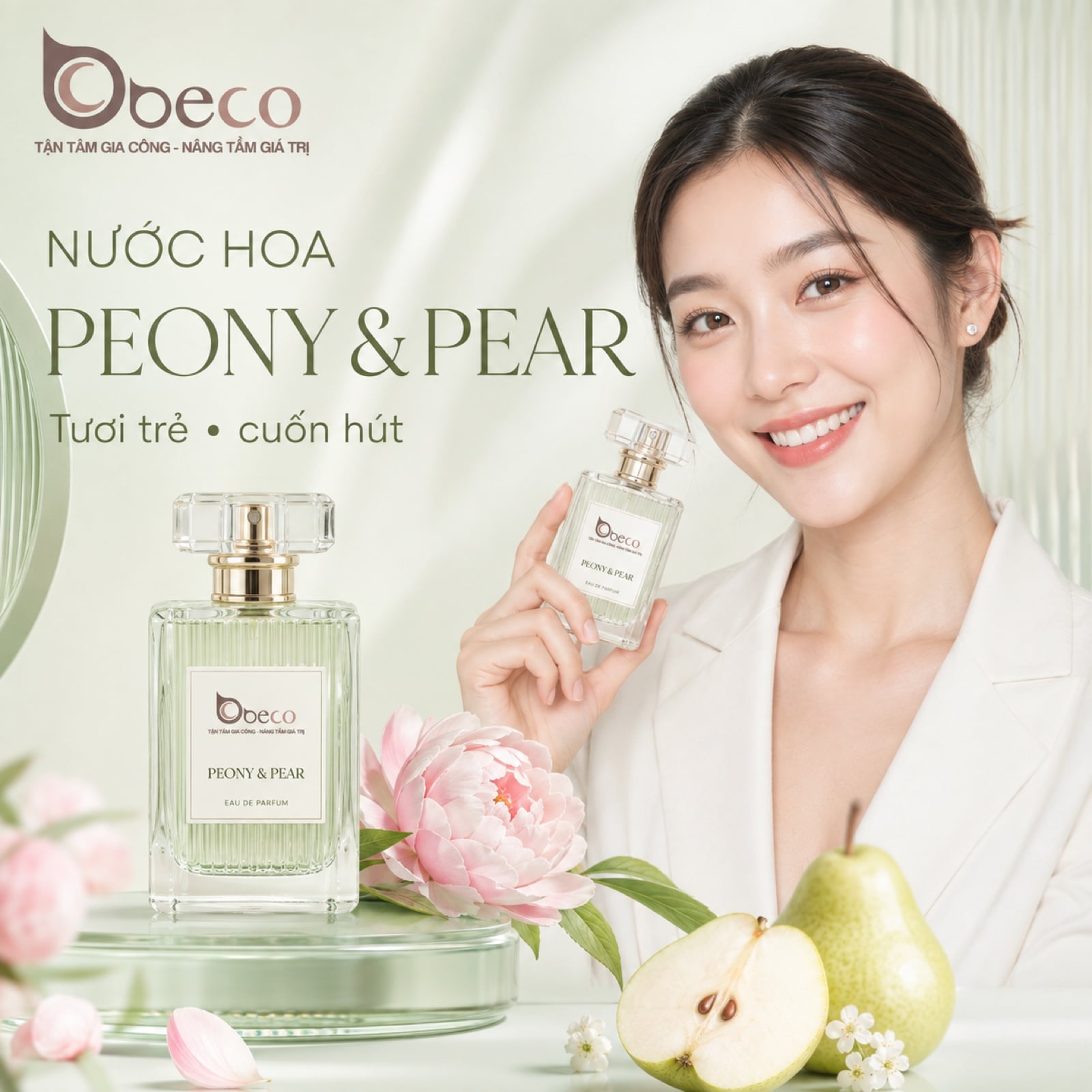 Nước hoa Peony & Pear do BECO gia công