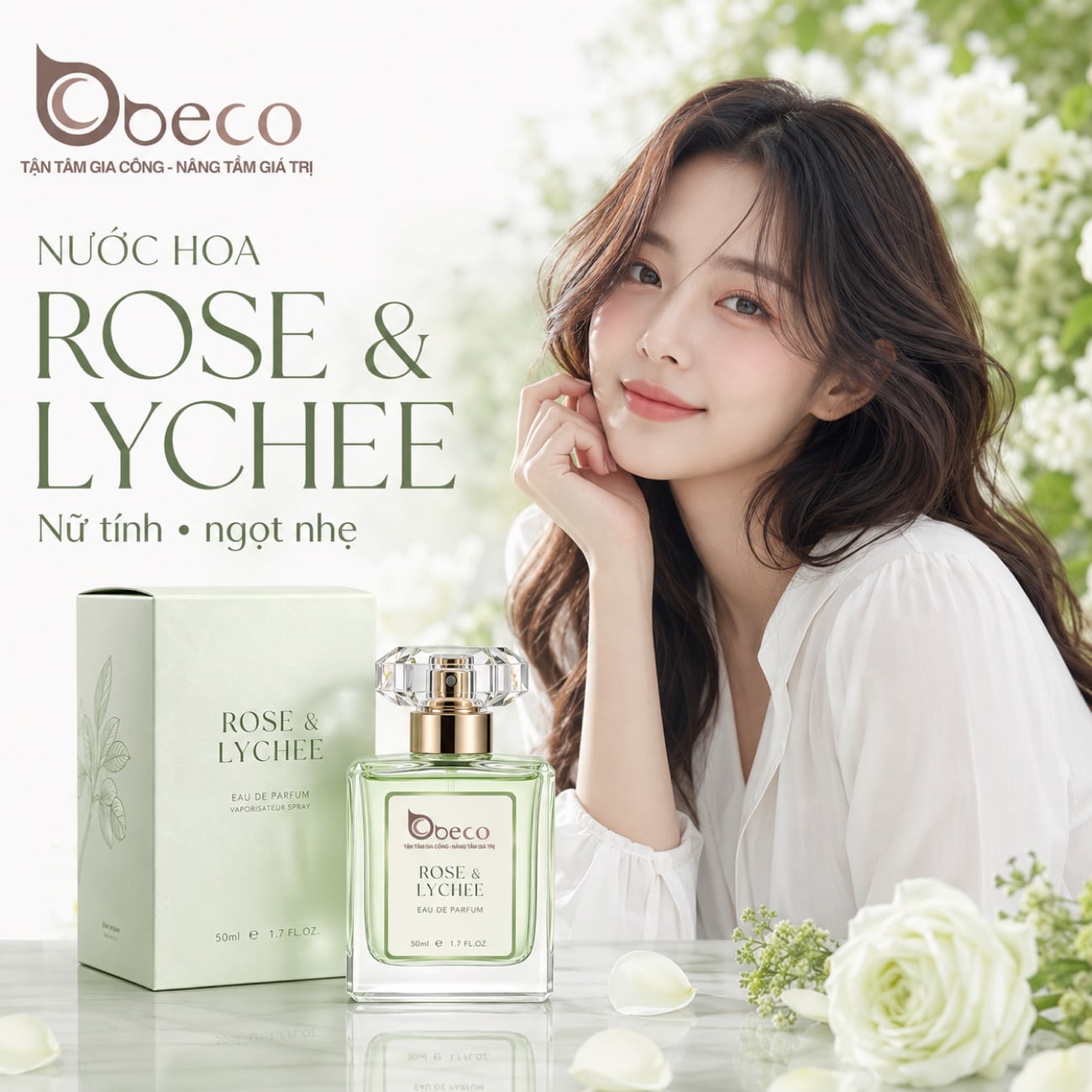 Nước hoa Rose & Lychee do BECO gia công