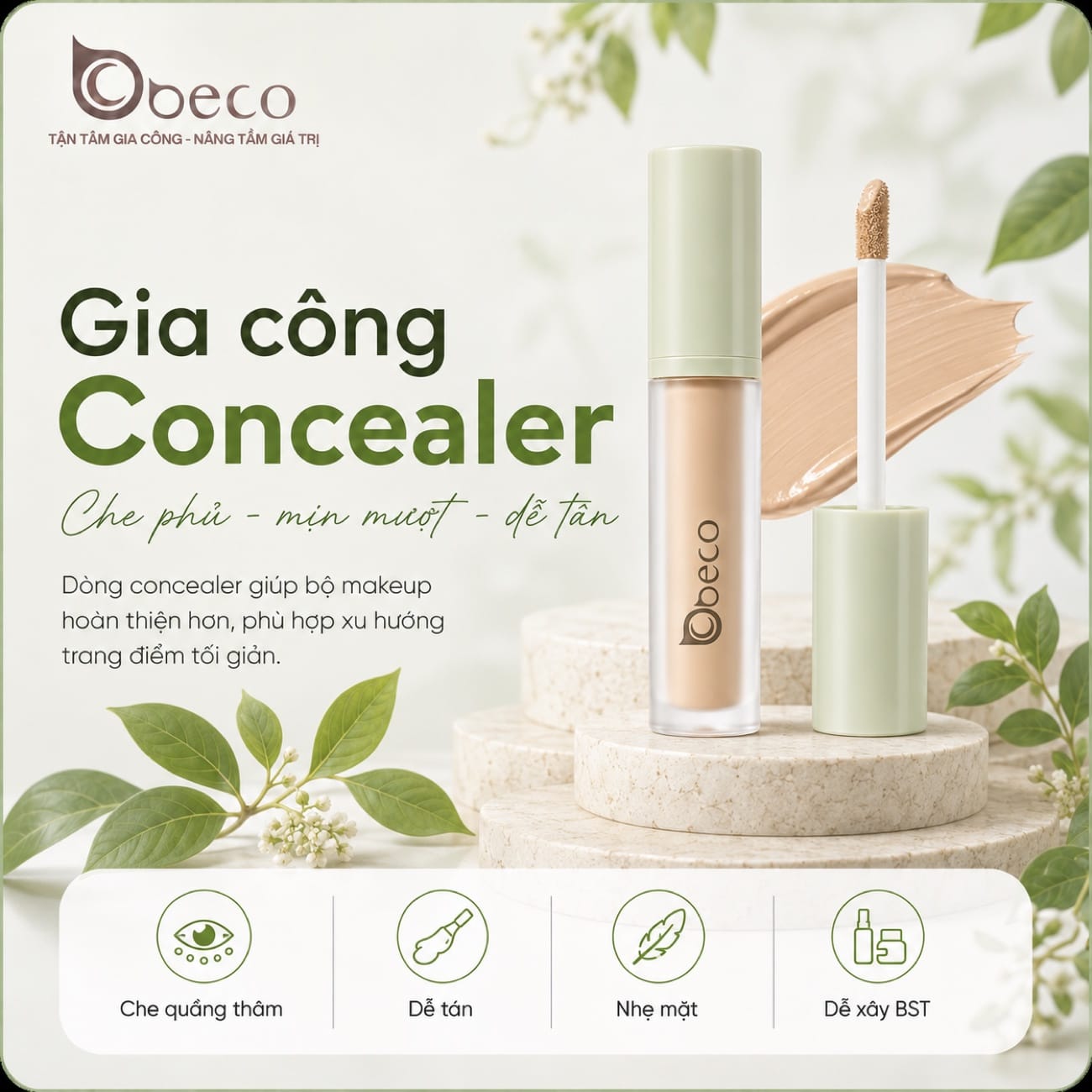 Kem che khuyết điểm do BECO gia công