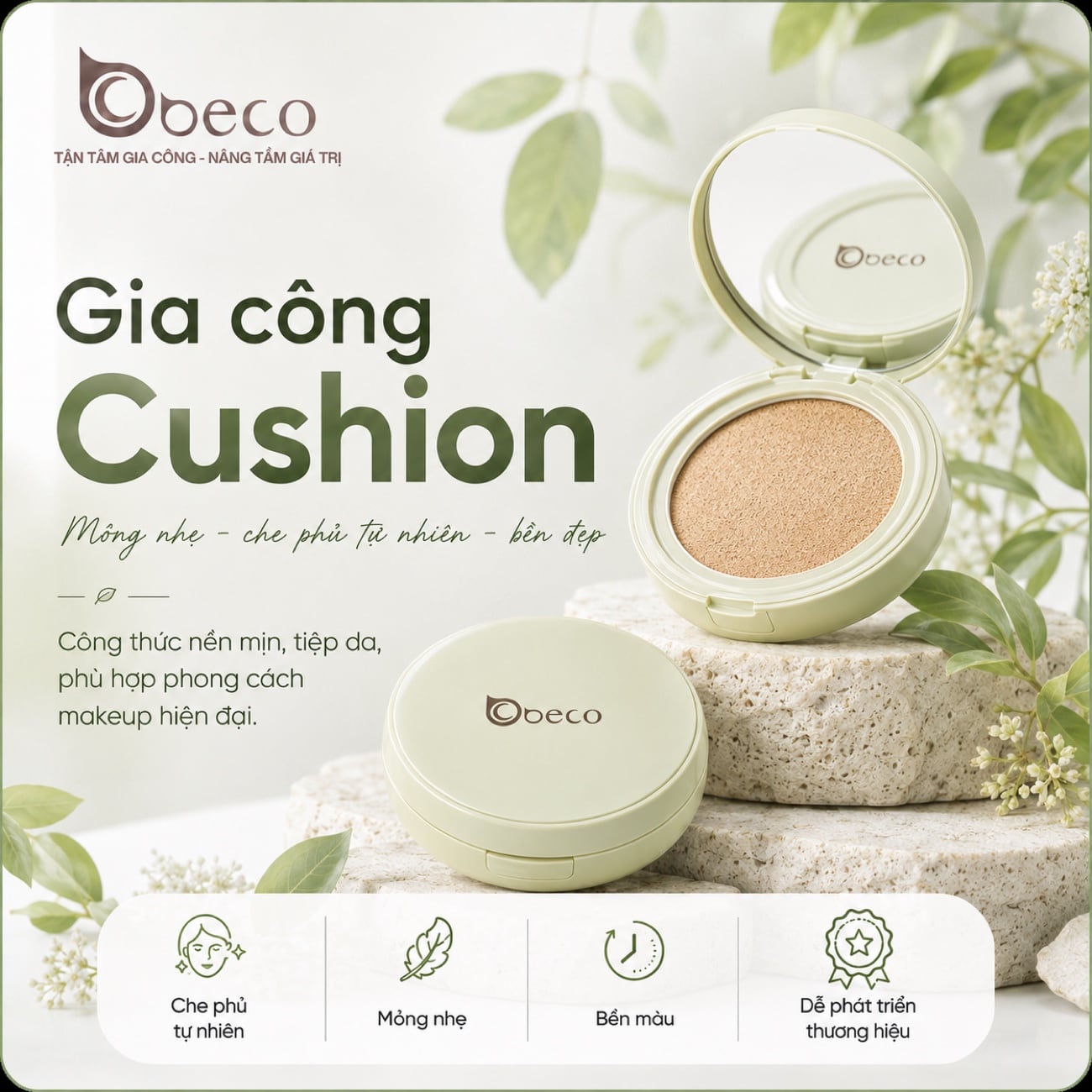Phấn nước cushion do BECO gia công