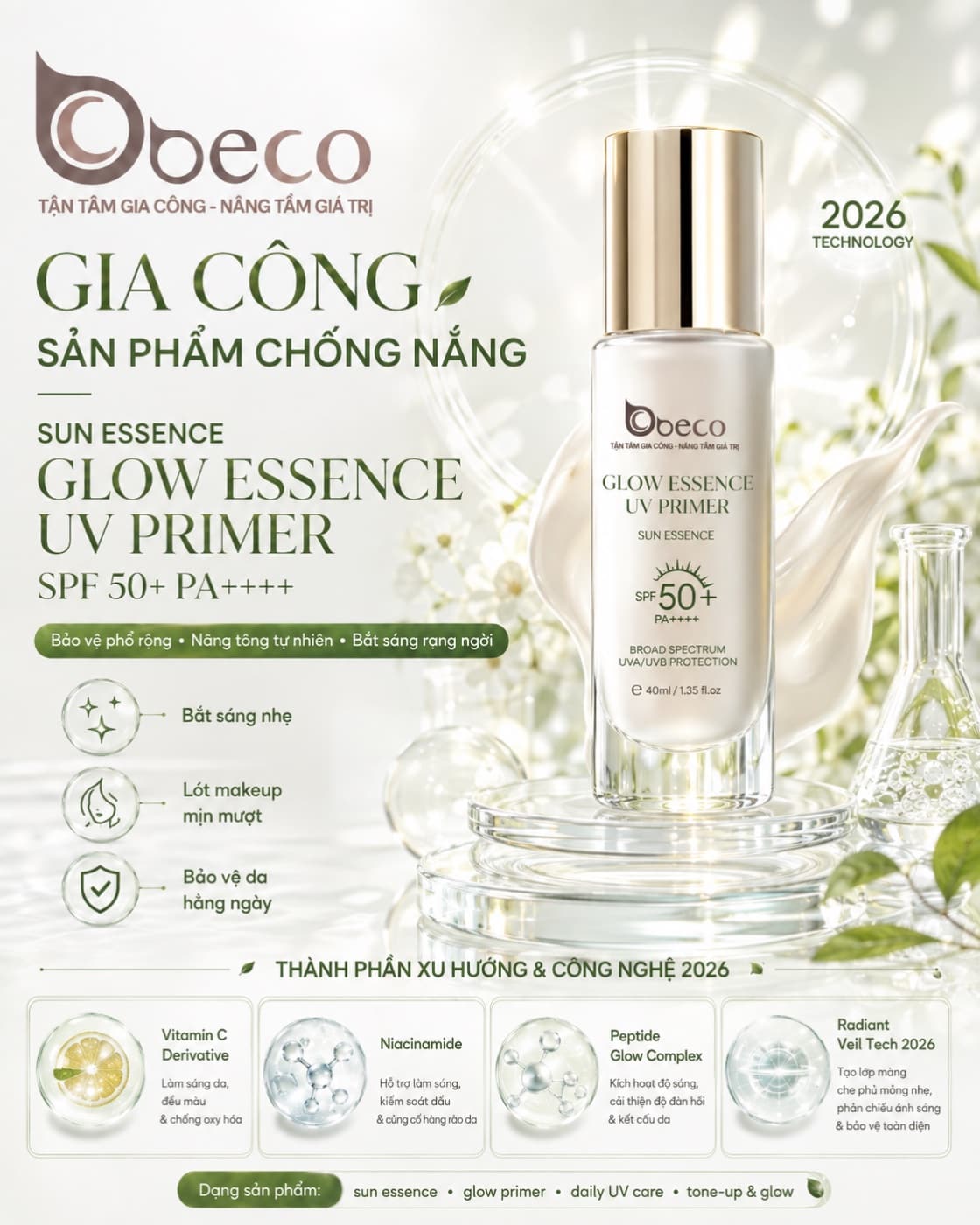 Sun essence Glow Essence UV Primer của BECO