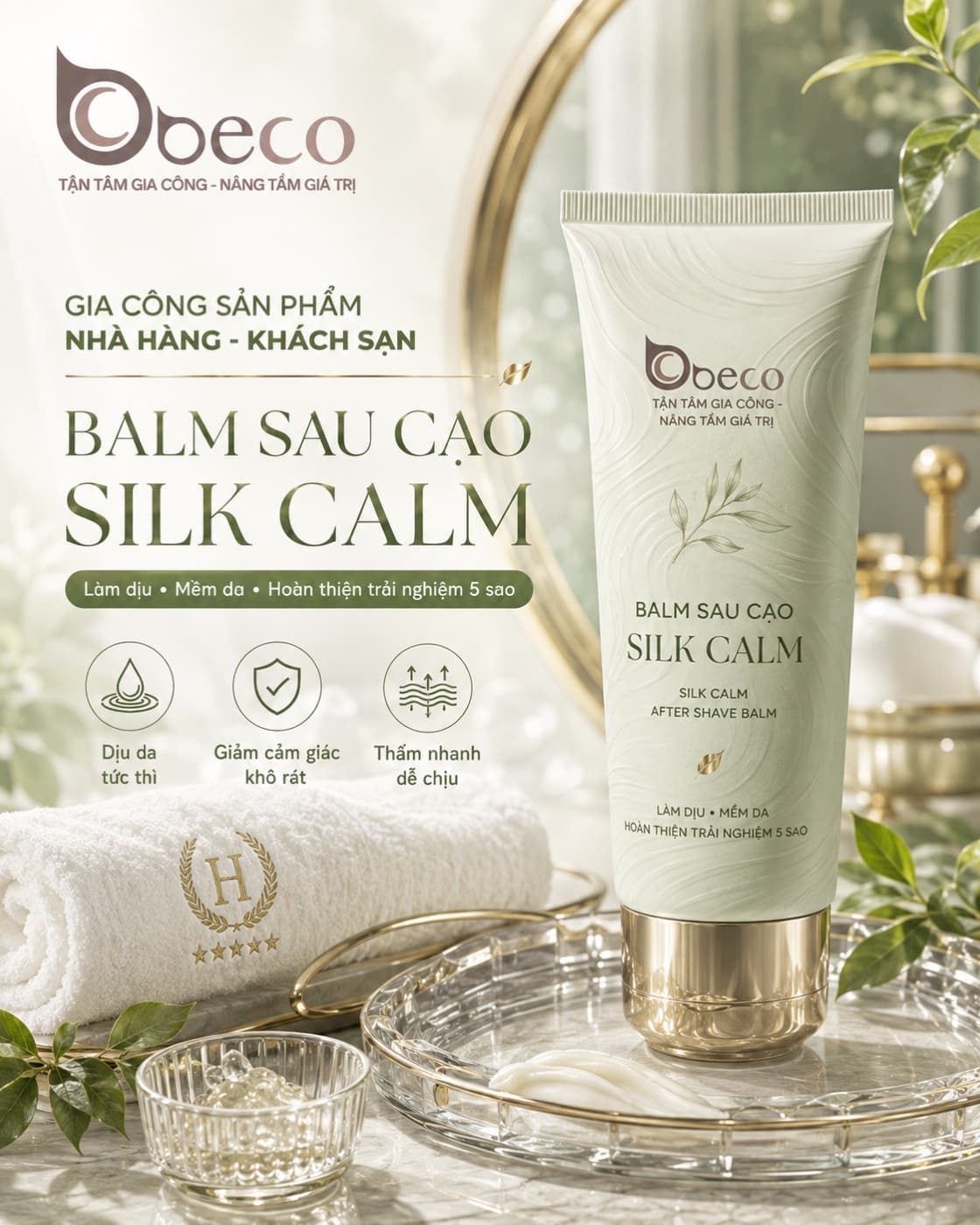 Balm sau cạo Silk Calm của BECO