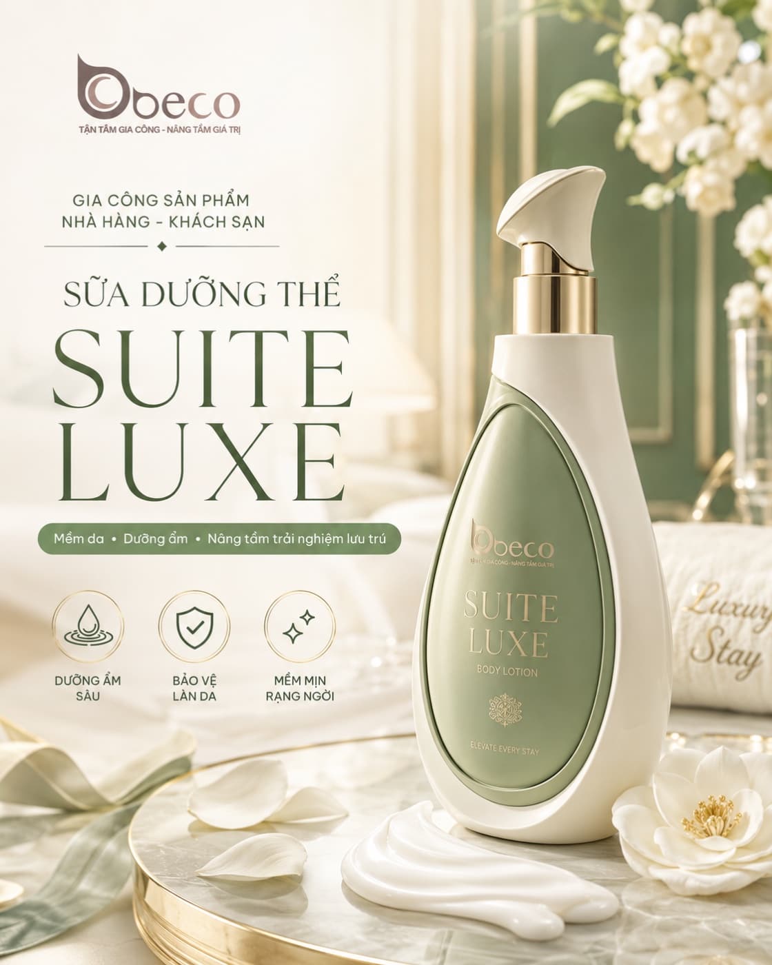 Sữa dưỡng thể Suite Luxe của BECO