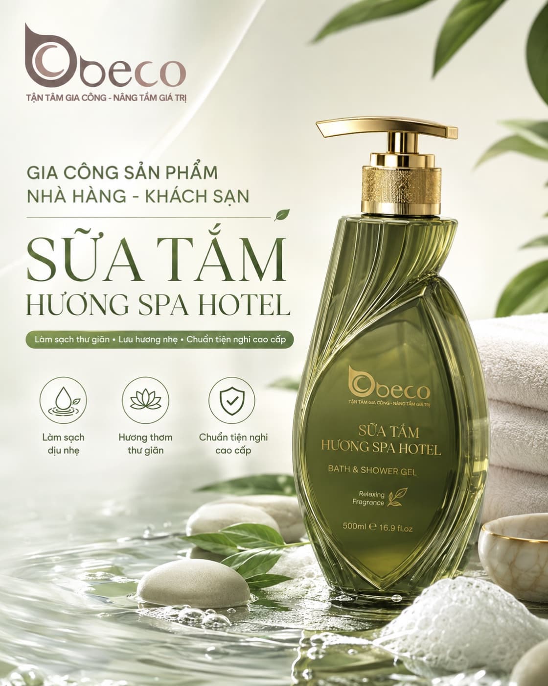 Sữa tắm hương spa Hotel của BECO
