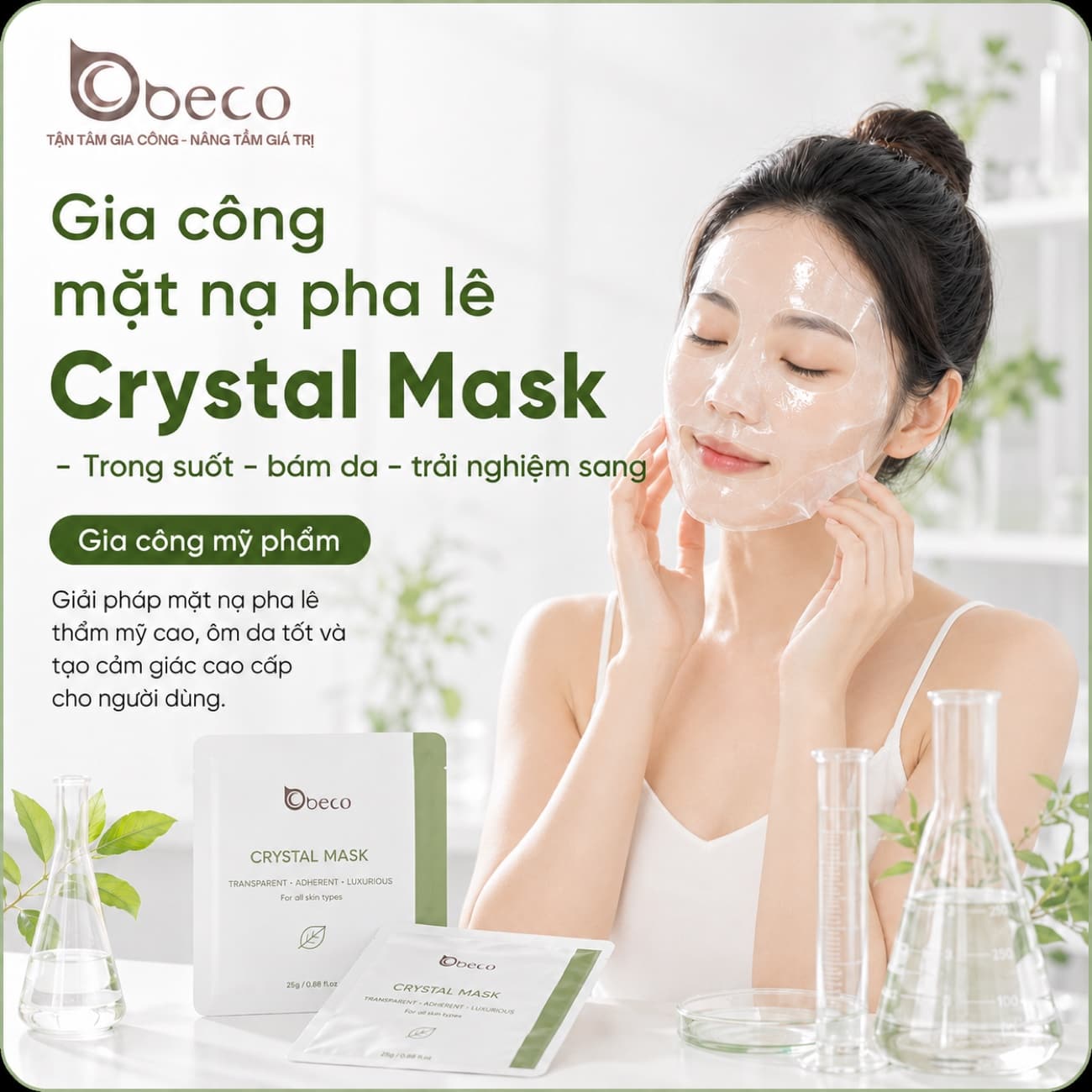 Mặt nạ pha lê Crystal Mask do BECO gia công