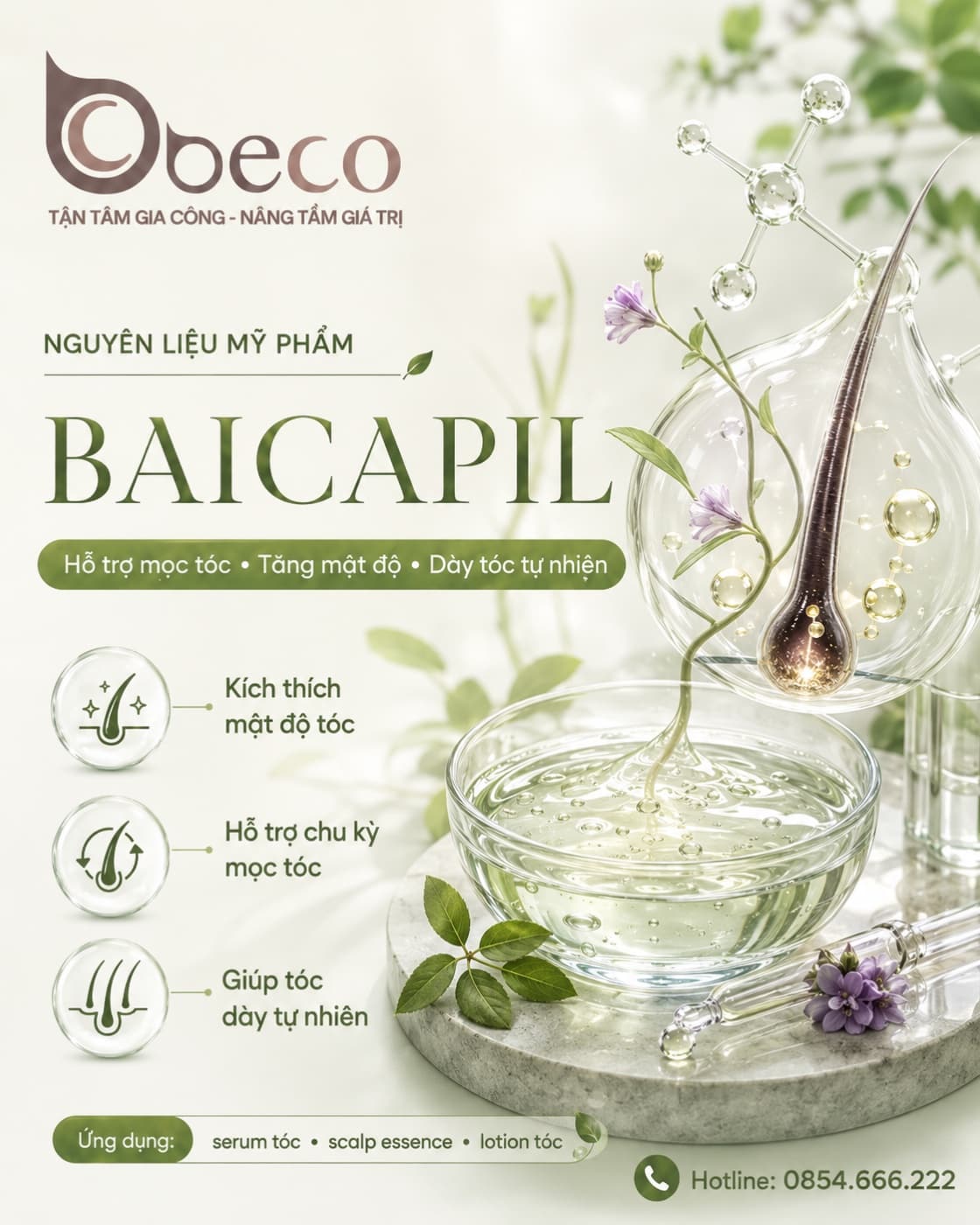Nguyên liệu Baicapil trong danh mục nguyên liệu của BECO