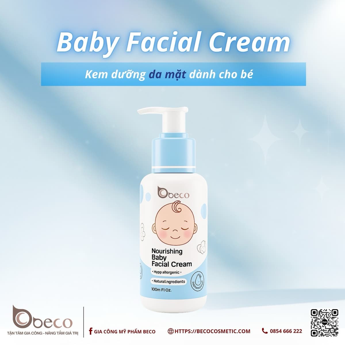 Baby Facial Cream — kem dưỡng da mặt cho bé do BECO sản xuất