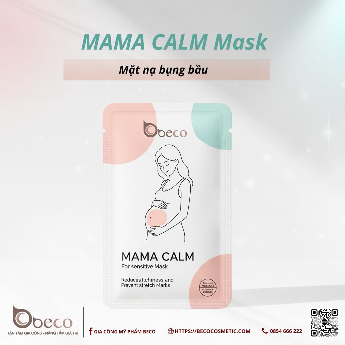 MAMA CALM Mask — mặt nạ làm dịu vùng da căng cho mẹ bầu
